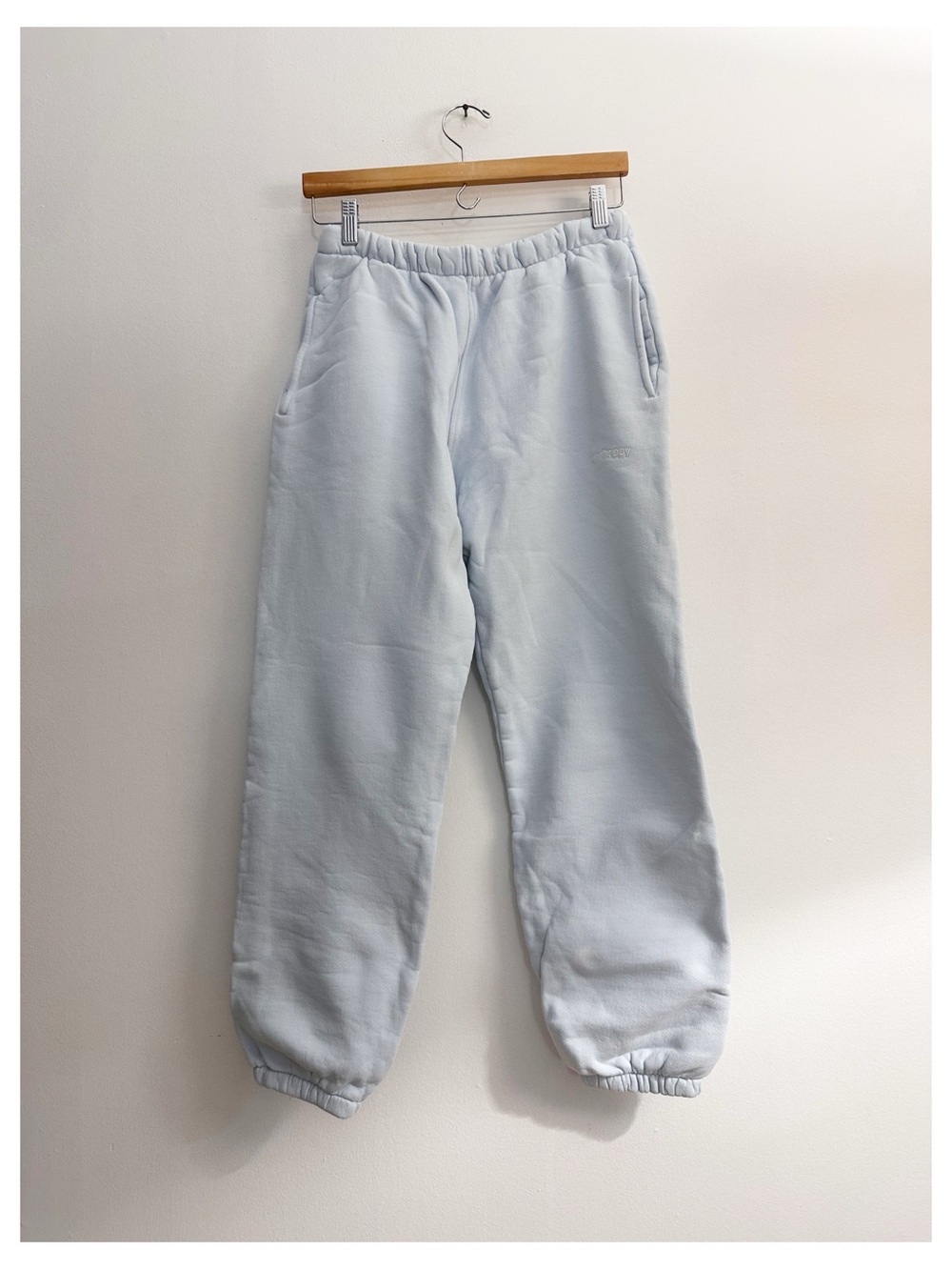 Madhappy classic logo sweatpants light blue size medium